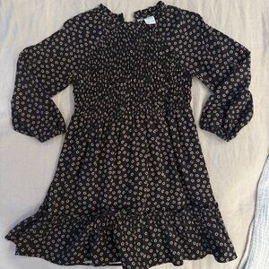 Zara Black Floral Kids Dress